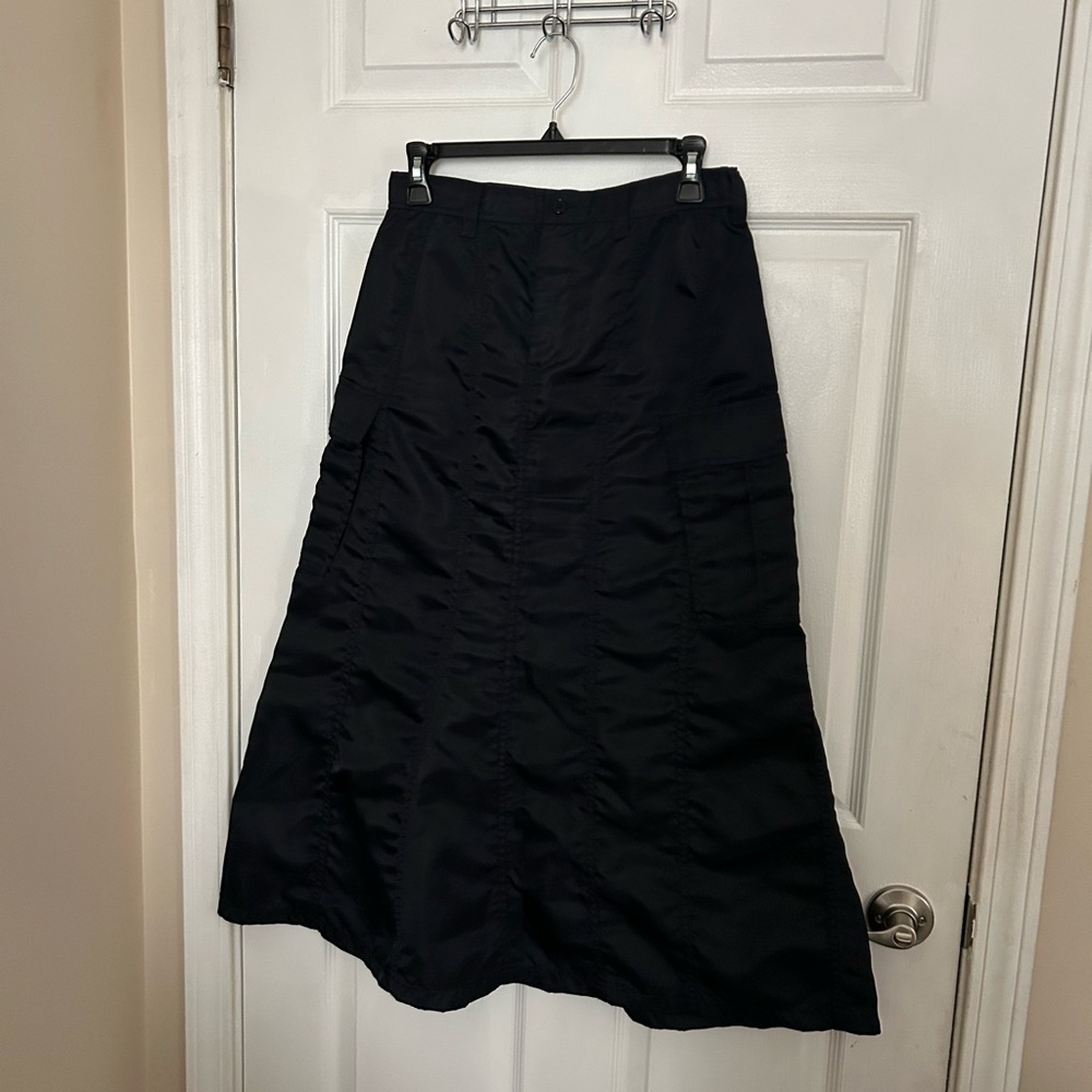 Comme des Garcons Navy Military style Maxi Skirt
